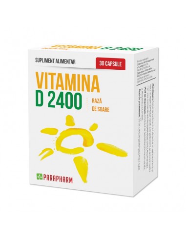 Vitamina D 2400, 30 capsule, Parapharm - UZ-GENERAL - PARAPHARM
