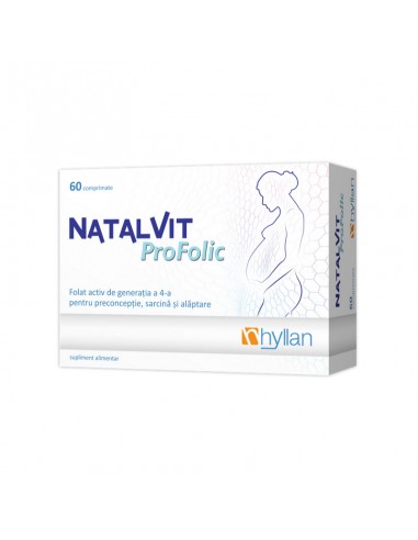 Natalvit Profolic, 60 comprimate, Hyllan - VITAMINE-GRAVIDE - HYLLAN