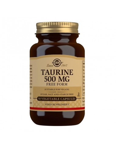 Taurina 500 mg, 50 capsule, Solgar - TONICE-GENERALE - SOLGAR
