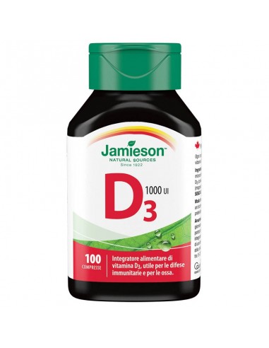 Vitamina D3 1000UI, 100 tablete, Jamieson - UZ-GENERAL - JAMIESON 