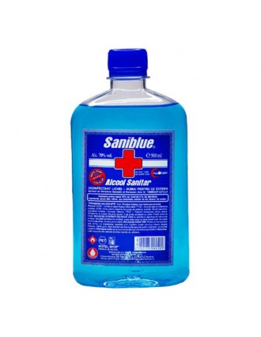 Alcool sanitar 70%, 500 ml, Saniblue - DEZINFECTANTI - FARA