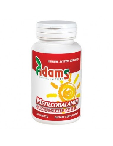 Vitamina B12 1000mcg, 30 tablete, Adams Vision - UZ-GENERAL - ADAMS VISION
