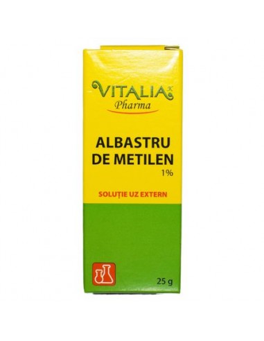Albastru de metilen 1%, 25 g, Vitalia - ANTISEPTICE - VITALIA PHARMA