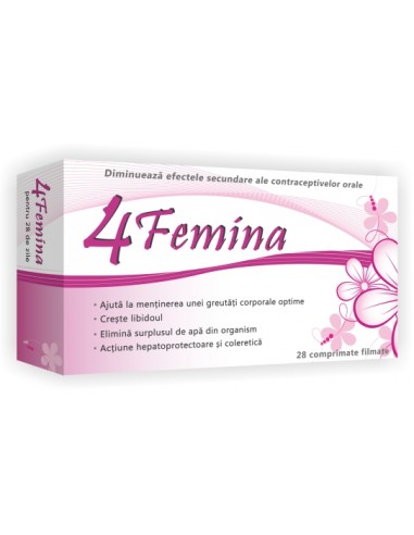 4 Femina, 28 comprimate, Zdrovit - DEZECHILIBRE-HORMONALE - ZDROVIT