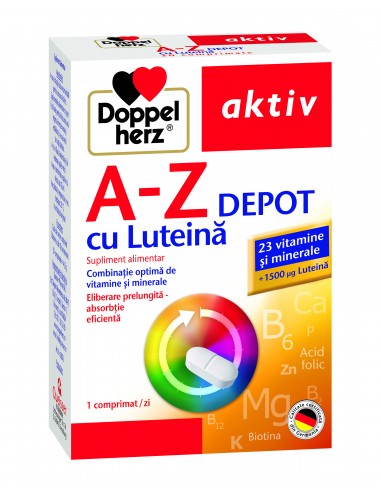 A-Z Retard cu Luteina, 30 comprimate, Doppelherz - UZ-GENERAL - DOPPELHERZ
