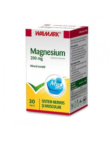 Walmark Magneziu 200mg, 30 comprimate - UZ-GENERAL - WALMARK