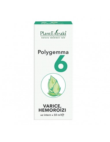 Polygemma 6 Varice si Hemoroizi, 50 ml, Plant Extrakt -  - PLANTEXTRAKT
