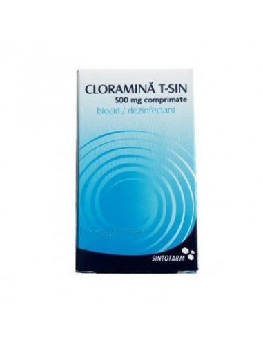 Cloramina T-Sin, 50 comprimate, Sintofarm - DEZINFECTANTI - SINTOFARM SA..