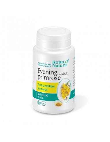 Evening Primrose + Vitamina E, 90 capsule, Rotta Natura -  - ROTTA NATURA