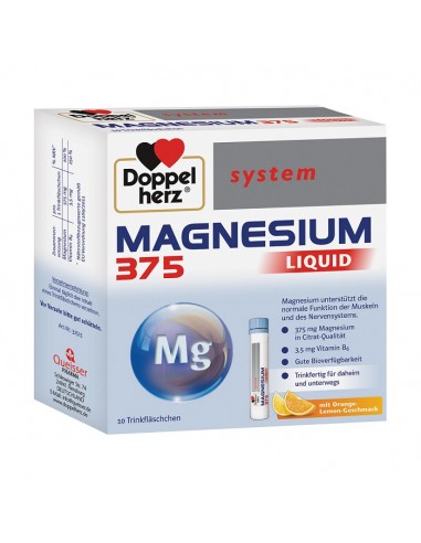 Magneziu 375 mg, 10 flacoane unidoza, Doppelherz - STRES-SI-SOMN - DOPPELHERZ