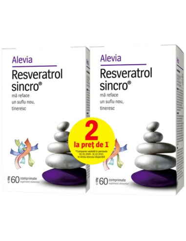 Alevia Resveratrol 60 + 60 PROMO - UZ-GENERAL - ALEVIA