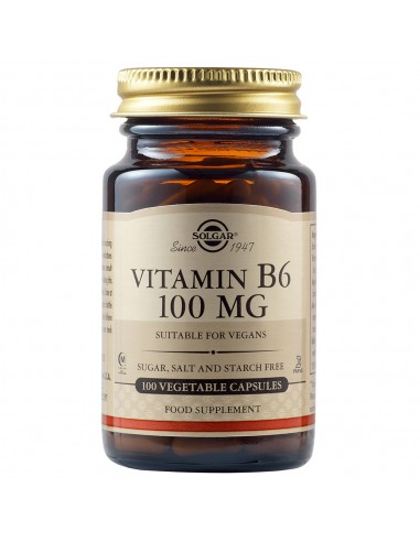 Solgar Vitamina B6, 100mg, 100 comprimate - UZ-GENERAL - SOLGAR