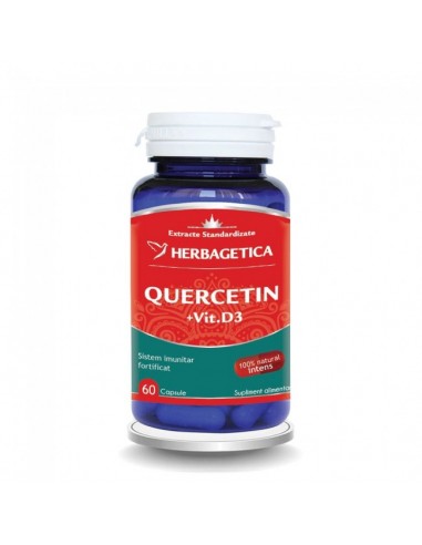Herbagetica Quercetin + vitamina D3, 60 capsule - UZ-GENERAL - HERBAGETICA