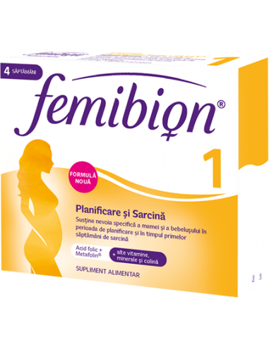 Femibion 1 planificare si sarcina, 28 comprimate filmate, Dr. Reddys - VITAMINE-GRAVIDE - DR. REDDYS