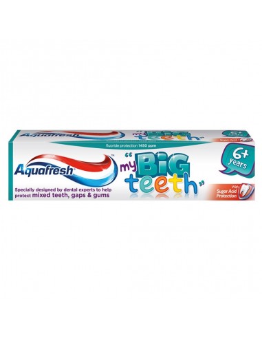 Aquafresh Pasta Dinti Copii 6+ Big-Teeth, 50ml - DENTITIE - AQUAFRESH