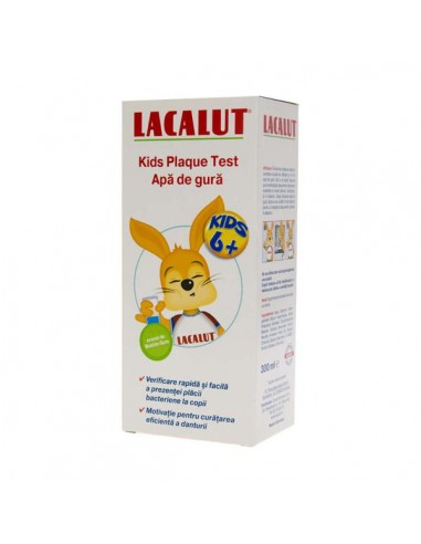 Apa de gura pentru copii peste 6 ani Lacalut Kids Plaque Test, 300 ml -  - LACALUT