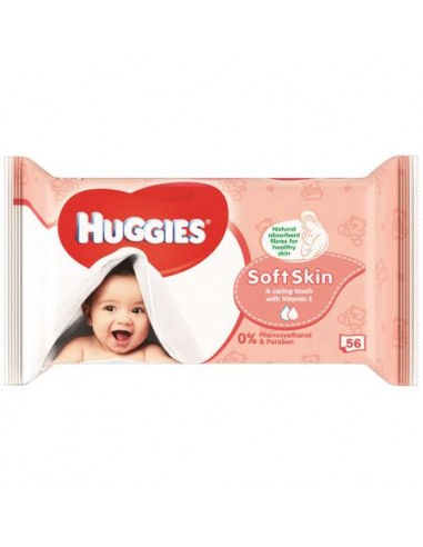 Servetele umede Huggies Soft Skin, 56 bucati -  - HUGGIES