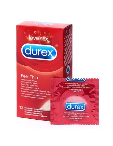 Durex Prezervative Feel Thin, 12 bucati - PREZERVATIVE - DUREX