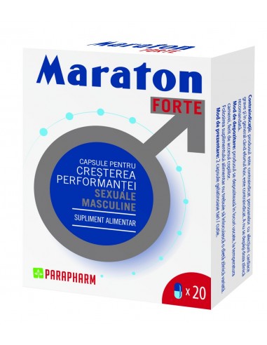 Maraton Forte, 20 capsule, Parapharm - TONICE-SEXUALE-BARBATI - PARAPHARM