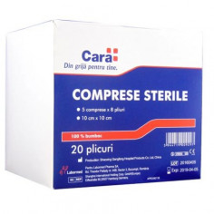 Comprese sterile, Cara, 10x10 cm, Labormed