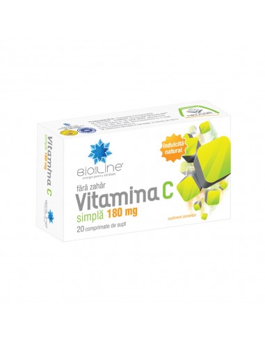 Vitamina C simpla 180mg, 20 comprimate Helcor - IMUNITATE - AC HELCOR PHARMA SRL