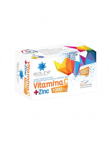 Vitamina C+Zinc, 30 comprimate,  Helcor -  - AC HELCOR PHARMA SRL