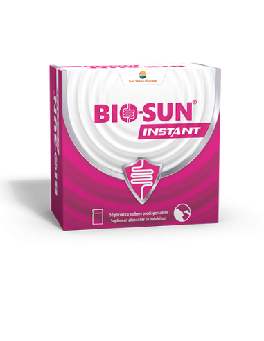 Bio-sun Instant plicuri orodispersabile,  10 plicuri - PROBIOTICE-SI-PREBIOTICE - SUNWAVE