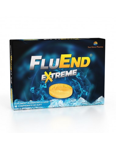 FluEnd Extreme, 16 comprimate de supt - DURERE-DE-GAT - SUNWAVE