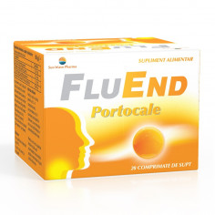 FluEnd portocale, 20 comprimate de supt