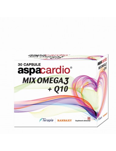 Aspacardio Mix Omega3 + Q10, 30 capsule, Terapia - AFECTIUNI-CARDIOVASCULARE - TERAPIA