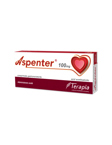 Aspenter 100 mg, 28 comprimate, Terapia -  - TERAPIA