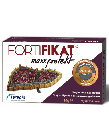 Fortifikat Max Protekt, 30 comprimate, Terapia - HEPATOPROTECTOARE - TERAPIA