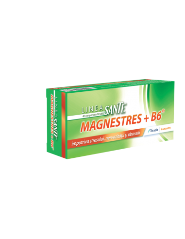 MagneStress + B6, 40 comprimate, Terapia - STRES-SI-SOMN - TERAPIA