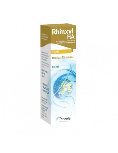 Rhinxyl Ha Copii 0.05% picaturi, 10ml, Terapia - NAS-INFUNDAT - TERAPIA