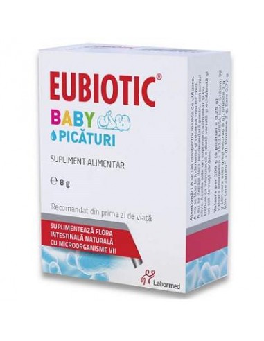 Eubiotic Baby Picaturi, 8 g, Labormed - PROBIOTICE-SI-PREBIOTICE - ALVOGEN 