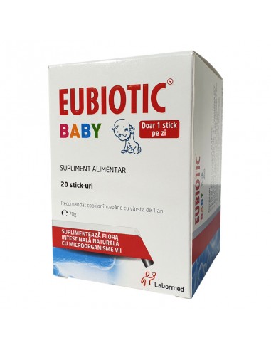 Eubiotic Baby, 20 stickuri, Labormed - PROBIOTICE-SI-PREBIOTICE - ALVOGEN 