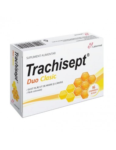 Trachisept Duo Clasic, 16 comprimate - DURERE-DE-GAT - ALVOGEN 