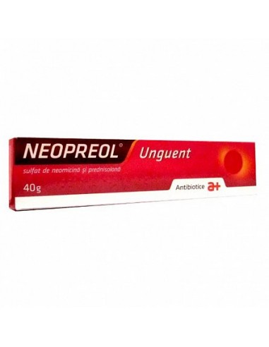 Neopreol Unguent, 40g, Antibiotice SA - RANI-ARSURI-CICATRICI - ANTIBIOTICE
