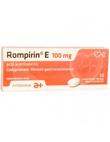 Rompirin E, 100 mg, 30 comprimate, Antibiotice SA - AFECTIUNI-CARDIOVASCULARE - ANTIBIOTICE