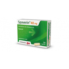 Spaverin 40 mg, 20 capsule, Antibiotice SA