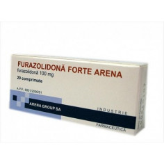 Furazolidona Forte 100 mg, 20 comprimate, Arena