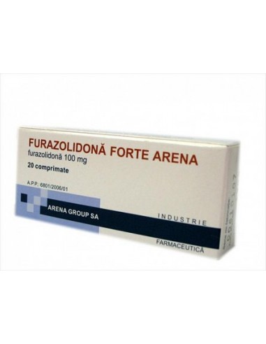 Furazolidona Forte 100 mg, 20 comprimate, Arena -  - ARENA GROUP