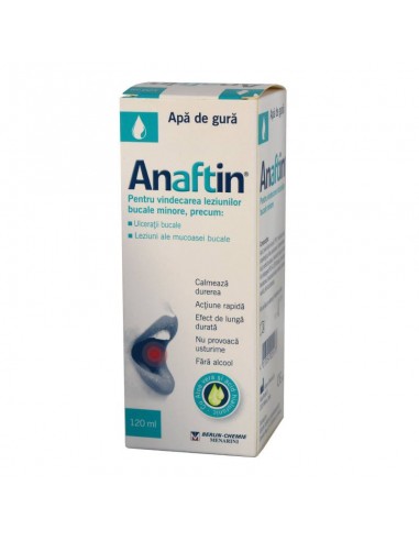 Anaftin, Apa de gura, 120 ml - HERPES-AFTE-SI-LEZIUNI-BUCALE - BERLIN CHEMIE A.G.