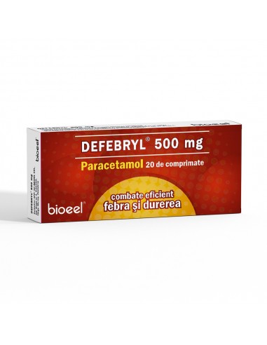 Defebryl 500 mg, 20 comprimate, Bioeel - DURERE-SI-FEBRA - BIO EEL SRL