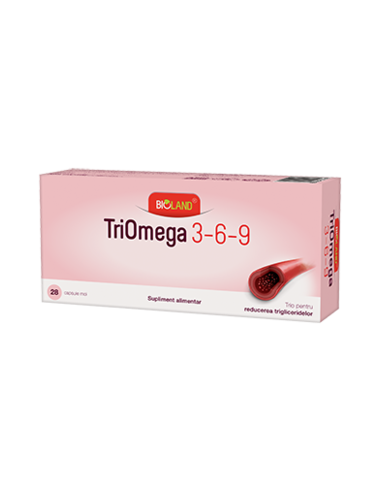 TriOmega 3-6-9, 28 capsule, Bioland - COLESTEROL - BIOFARM