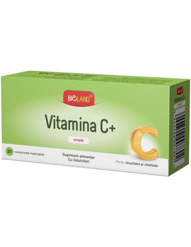 Vitamina C Simpla Bioland,  20 comprimate, Biofarm - IMUNITATE - BIOFARM