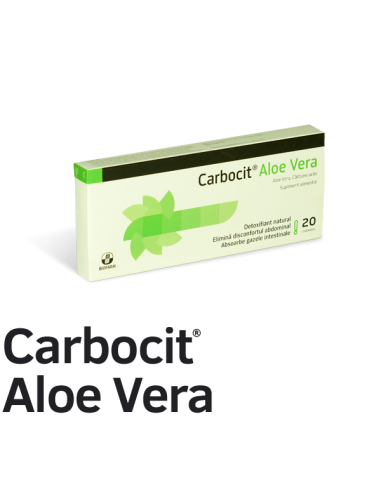 Carbocit cu Aloe Vera, 20 comprimate, Biofarm -  - BIOFARM