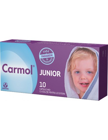 Carmol Junior, 10 capsule moi, uz extern, Biofarm - NAS-INFUNDAT - BIOFARM