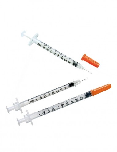 Seringi Sterile cu Ac  Insulina 1 ml - SERINGI - FARA