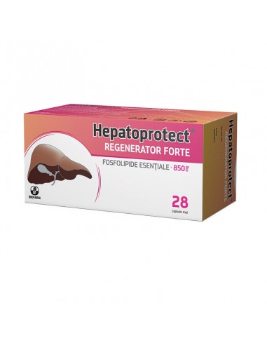 Hepatoprotect Regenerator Forte 850 mg, 28 capsule, Biofarm - HEPATOPROTECTOARE - BIOFARM
